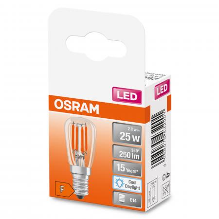 OSRAM E14 LED SPECIAL T26 Kühlschrank Lampe 2,8W wie 25W kaltweißes Licht