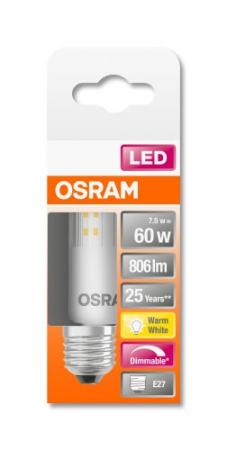 6er Pack Osram E27 LED Lampe Special T Slim dimmbar 7.3W wie 60W warmweißes Licht