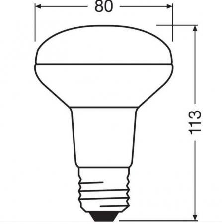 OSRAM E27 LED STAR R80 Strahler 36° 4,3W wie 60W warmweißes gerichtetes Licht