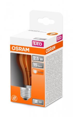 OSRAM LED STAR Lampe 15 Décor Orange 2,5W warmweiß E27