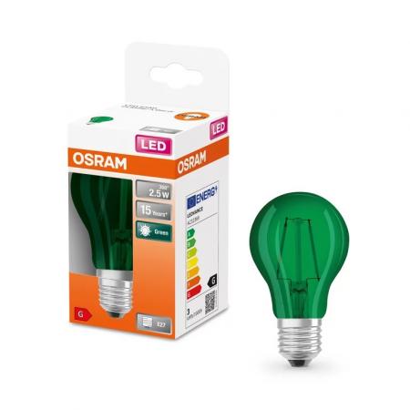 OSRAM LED STAR Lampe 15 DécorGreen 4W warmweiß E27