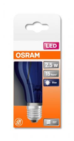 OSRAM LED STAR LED Lampe DécorBlue 2,5W warmweiß E27