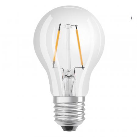 OSRAM E27 LED Lampe STAR FILAMENT klar 2,5W wie 25W warmweißes Licht für die Wohnung - sehr geringer Energieverbrauch