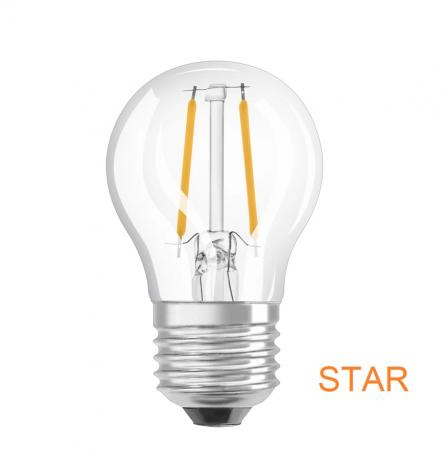 OSRAM E27 LED STAR FILAMENT LED Lampe klar 1,5W wie 15 W warmweißes gemütliches Licht