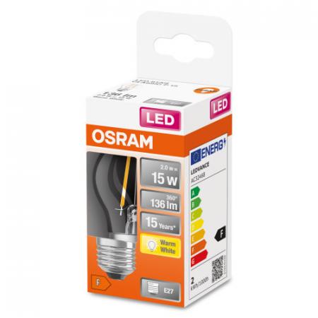 OSRAM E27 LED STAR FILAMENT LED Lampe klar 1,5W wie 15 W warmweißes gemütliches Licht