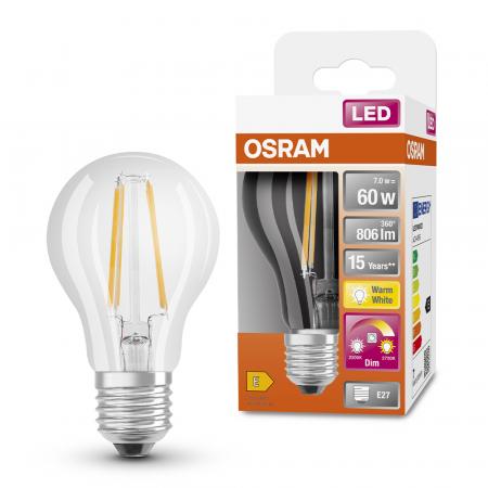 OSRAM E27 LED Biorythmus GlowDIM Leuchtmittel 7W wie 60W dimmbare Farbtemperatur Tunable White