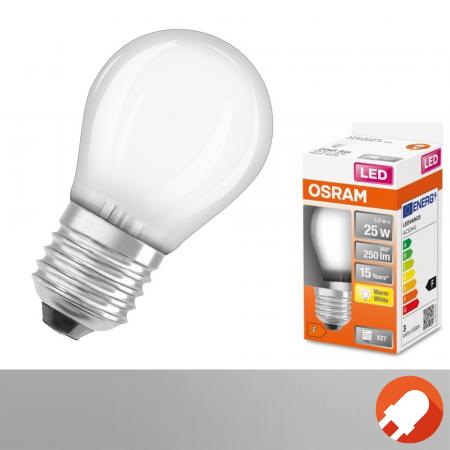 OSRAM E27 LED STAR RETROFIT Lampe matt 2,5W wie 25W warmweiß