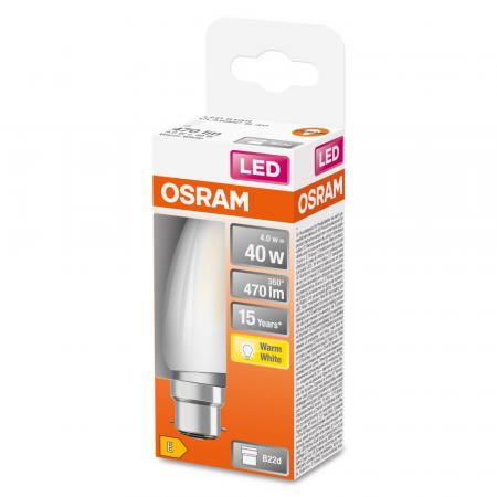 OSRAM B22D LED Lampe STAR mit Bajonettsockel 4W wie 40W warmweißes Licht