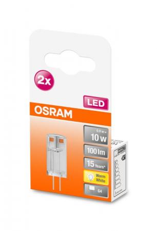 Doppelpack Osram LED Star PIN G4 Stiftsockellampe 12V Warmweiss wie 10W