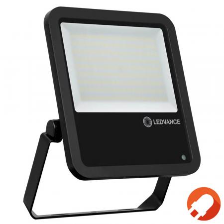 LEDVANCE LED Außen Fluter mit Sensor 125W 15.000 Lumen 4000k neutralweißes Licht IP65 Floodlight in schwarz