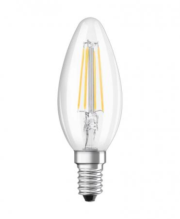 OSRAM E14  LED Kerzen Lampe STAR RETROFIT klar 4W wie 40 W tageslichtweiß 6500K