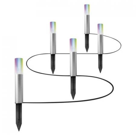 LEDVANCE SMART+ WiFi Garden Pole Lichterkette 5er Basisset MINI RGBW Multicolor