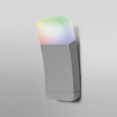 Aktion: Nur noch angezeigter Bestand verfügbar - LEDVANCE SMART+ WiFi Wandleuchte CURVE WALL silver RGBW - Multicolor - für Innen & Außen