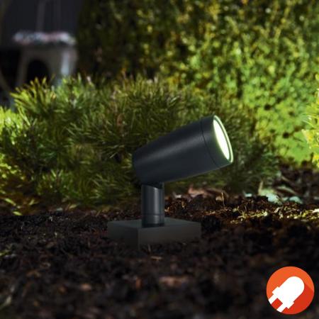 LEDVANCE SMART+ Garten WiFi Erdpieß Strahler (Basis-Spot) RGBW - Multicolor