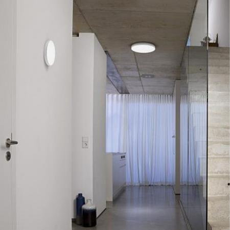 LEDVANCE SMART+ WiFi Planon Rahmenloses LED Wand- und Deckenpanel in weiss rund Ø 45 cm