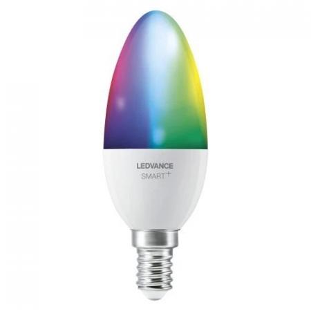 LEDVANCE SMART+ Classic E14 Kerze Leuchtmittel dimmbar 4,9W wie 40W RGBW Farbwechsel