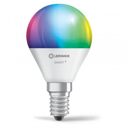 3er Pack LEDVANCE SMART+ WiFi E14 Leuchtmittel in Tropfenform 4,9W RGBW Farbwechsel