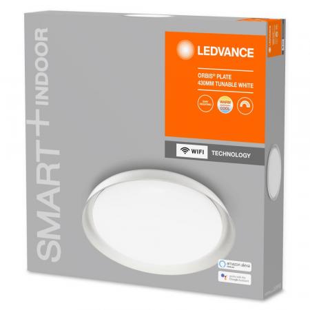 Aktion: Nur noch angezeigter Bestand verfügbar - LEDVANCE SMART+ LED Plate Orbis WiFi Leuchte weiss - App- & Sprachsteuerung