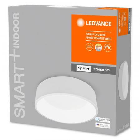 LEDVANCE SMART+ Orbis Cylinder 450 WiFi Leuchte weiss, App-& Sprachsteuerung