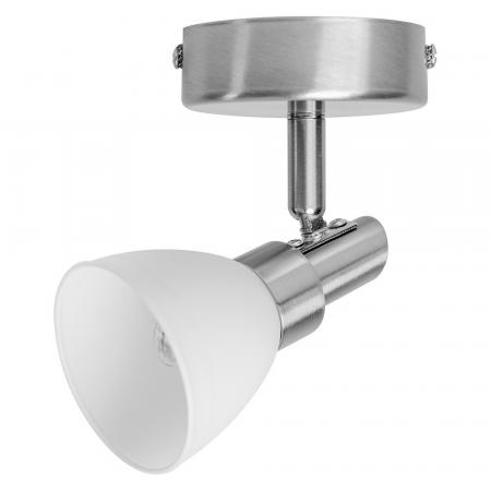 LEDVANCE 1-flammiger schwenkbarer LED Wandspot mit satiniertem Glas inkl. warmweißer sparsamer LED-Lampe