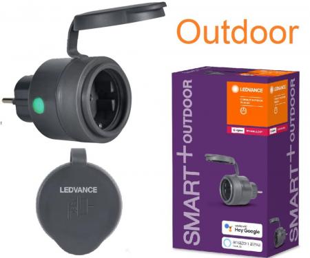 LEDVANCE SMART+ ZigBee COMPACT OUTDOOR PLUG EU Stecker