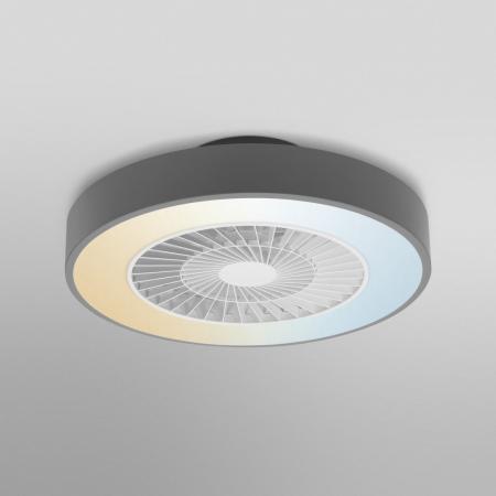 LEDVANCE WiFi Deckenventilator mit Leuchte Tunable White Fernbedienung grau