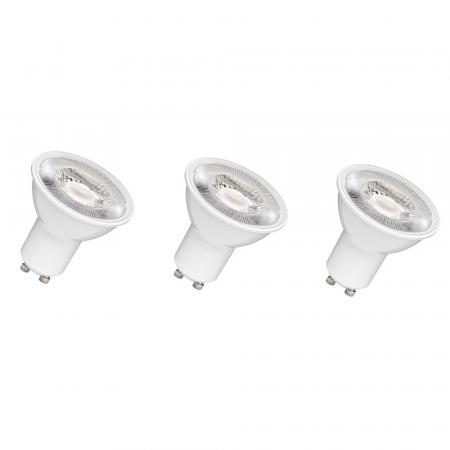 3er Pack OSRAM GU10 LED Strahler PAR16 60° Abstrahlwinkel 4,5W wie 50W 4000K neutralweiß - aus weißem Kunststoff