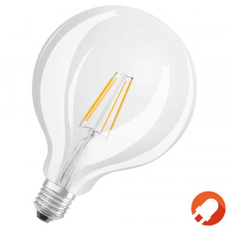 OSRAM Leistungsstarke E27 Globe 100 LED Glühbirne klar dimmbar 11W wie 100W warmweißes Licht 2700K