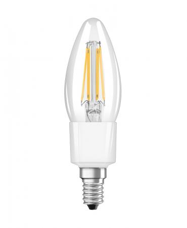 LEDVANCE Smarte E14 WiFi LED Kerze warmweiß Filament Glühlampe 4W wie 40W dimmbar