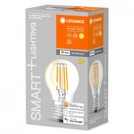 Mini WiFi LEDVANCE E27 LED Filament Glühlampe warmweiß  4W wie 40W dimmbar