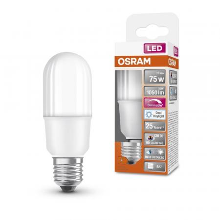 OSRAM E27 LED Lampe SUPERSTAR PLUS HD LIGHTING Stickform matt dimmbar 11W wie 75W Tageslichtweiß  & hohe Farbwiedergabe
