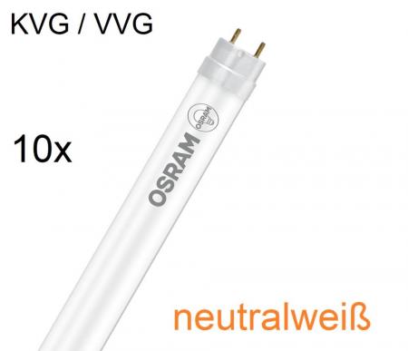 10 x 90cm OSRAM SubstiTUBE PRO LED-Röhre EM 10,3W wie 30W 1700lm 4000K neutralweißes Licht KVG/VVG Glas