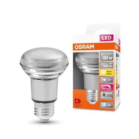 OSRAM E27 Reflektor R63 Superstar Plus HD LIGHTING / Blue Reduced 36° Abstrahlwinkel dimmbar 4,8W wie 60W 2700K warmweiß 90Ra