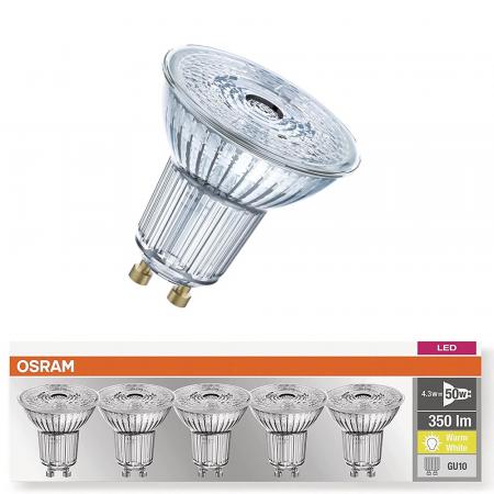 OSRAM GU10 LED Strahler STAR PAR16 36° Abstrahlwinkel 4,3W wie 50W 2700K warmweiss