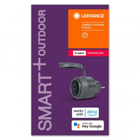 LEDVANCE SMART+ ZigBee COMPACT OUTDOOR PLUG EU Stecker