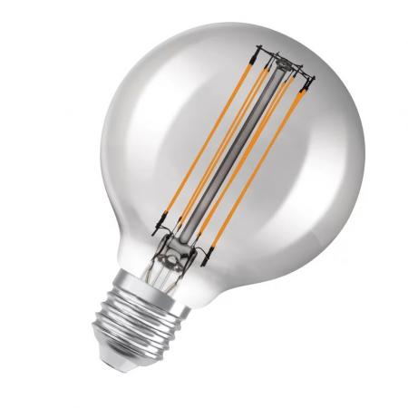 Nur noch angezeigter Bestand verfügbar: OSRAM LED VINTAGE E27 Glühlampe Globe 80 SMOKE dimmbar 11W wie 42W extra warmweißes gemütliches Licht