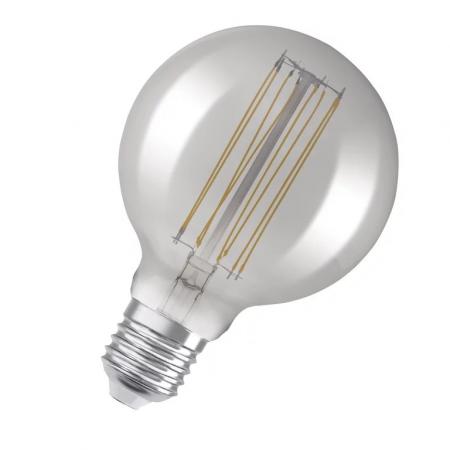 OSRAM LED VINTAGE E27 Glühlampe Globe 95 SMOKE dimmbar 11W wie 42W extra warmweißes gemütliches Licht