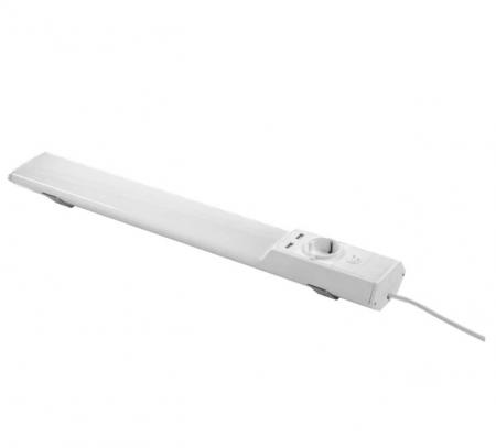 Aktion: Nur noch angezeigter Bestand verfügbar - LEDVANCE Linear Flat Socket USB 540mm 10W 4000K Unterschrank Beleuchtung und Stromversorgung in einem Gerät