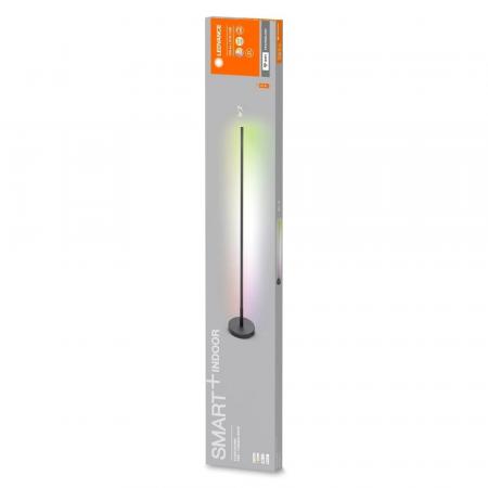 140cm LEDVANCE WiFi Smart+ Schlanke LED Stehleuchte Corner mit RGBW & Fernbedienung in Schwarz