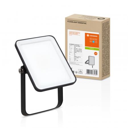 LEDVANCE LED Sensor Fassadenstrahler Floodlight Essential 10W 6500K Tageslichtweiß IP65