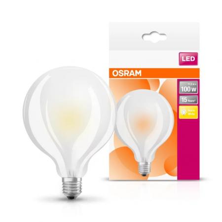 Helle Osram LED Star GLOBE 95 E27 LED Lampe MATT 11W wie 100W 2700K warmweißes Licht