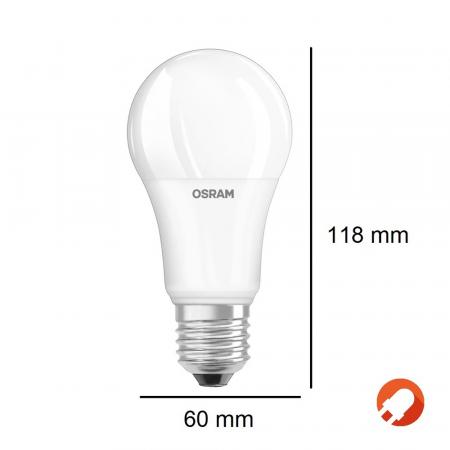 3er Pack Osram E27 LED-Leuchtmittel opalweiß mattierte Oberfläche blendfrei 13W wie 100W-Glühlampe warmweißes Licht