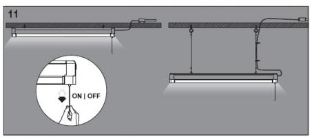 110 cmLEDVANCE Office Line Double drehbar 42W 840 4000K neutralweisses Licht für das Büro