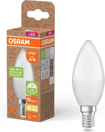 OSRAM E14 LED Kerzenlampe 4.9W wie 40W 2700 K warmweißes Licht
