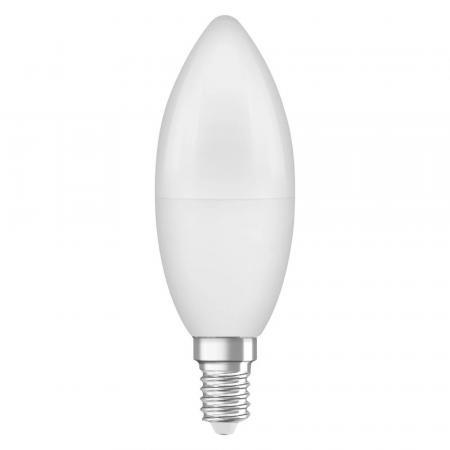 OSRAM E14 LED Leuchtmittel STAR Classic matt 7,5W wie 60W warmweißes Licht 2700K - Recycled Plastic