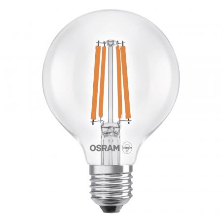 OSRAM E27 STAR Globe 80 besonders effizientes LED Filament Leuchtmittel 2,2W wie 40W 2700K warmweißes Licht