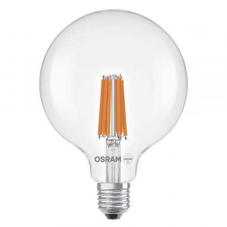 OSRAM E27 STAR Globe 125 besonders effiziente LED Filament Kugellampe 7,2W wie 100W 2700K warmweißes Licht