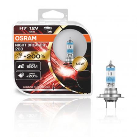 2er Set OSRAM PX26d Night Breaker 200 H7 Autolampe 58W 3550K