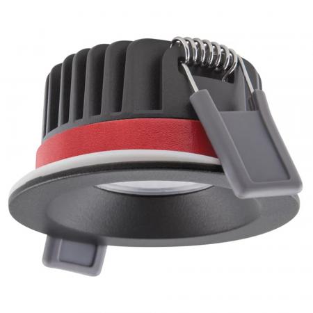 LEDVANCE Spot Fireproof fix 8W Dimmbar 2700K IP65 feuerbeständige LED Einbauleuchte in Schwarz