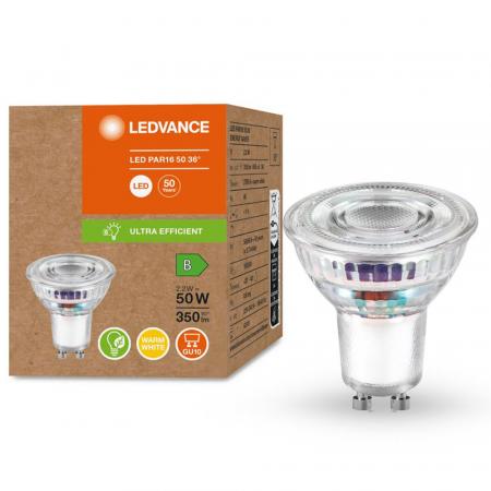 LED PAR16 UE 50 36 ° 2.2 W/2700 K GU10  warmweißes Licht mit kleinem Abstrahlwinkel